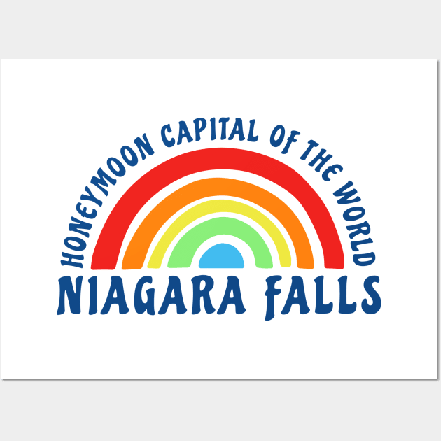 Niagara Falls Honeymoon Capital of the World Wall Art by LizardIsland